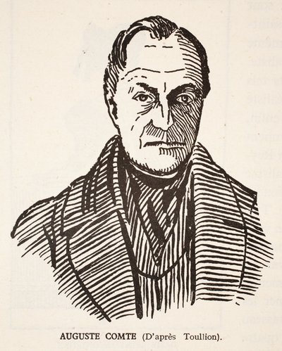 Auguste Comte by Tony Toullion